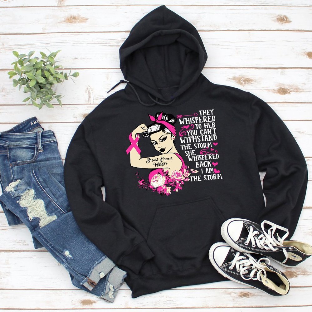 Breast Cancer Warrior Hoodie,Cancer Sweatshirt